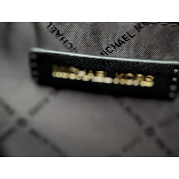 Michael Kors Large Avril Leather Satchel Crossbody Bag Black Suede & Leather - Picture 5 of 8